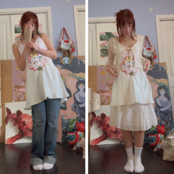 Teapot Clock slip dress (1/1) ⊹ ࣪ ˖⏱ ˚. - Image 3